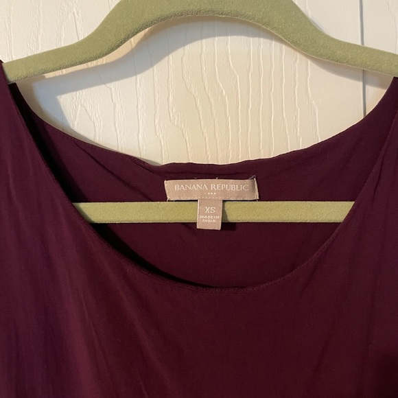 Dark mauve simple dress - Picture 2 of 5